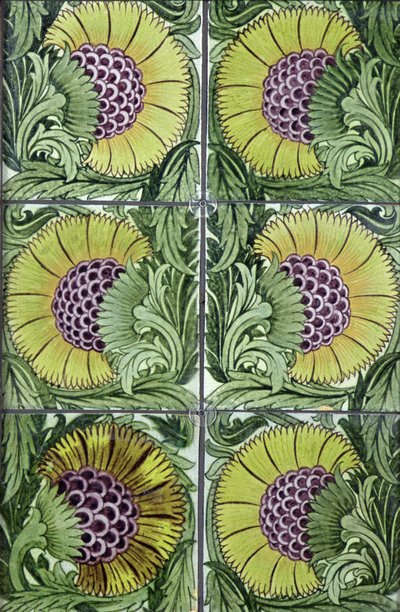 Panel of Tiles, 1872-81 by William de Morgan